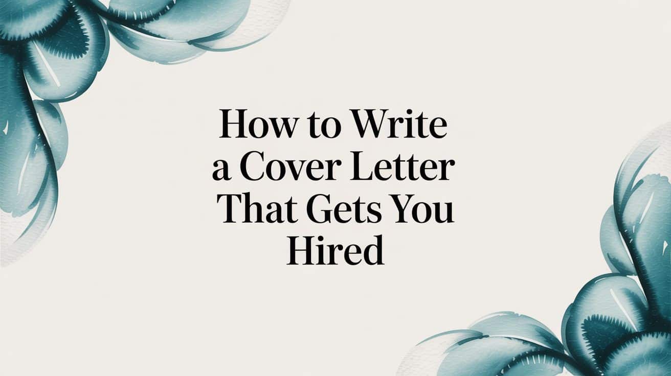 How to Write a Cover Letter That Gets You Hired