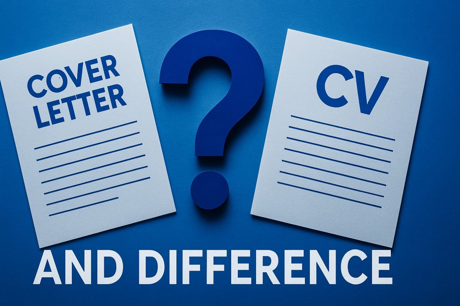Cover Letter and CV Difference Versus Guide for 2025
