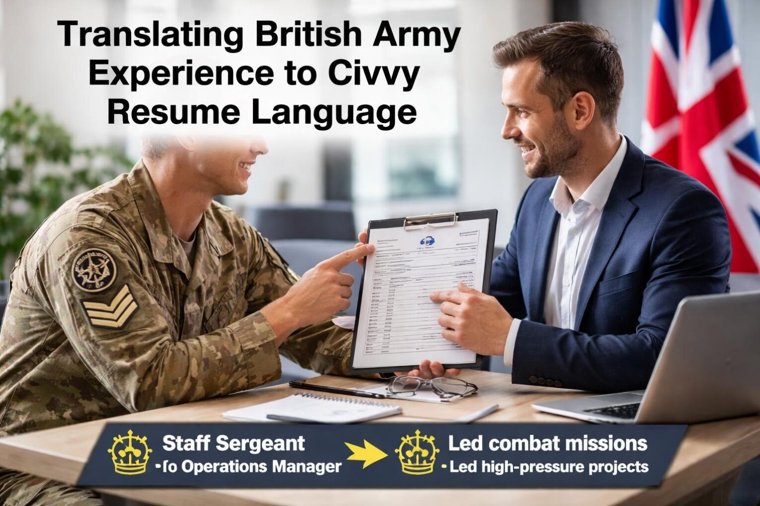Army Resume Format: UK Guide for Military Transition